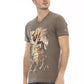 Brown Cotton Men T-Shirt - SEHABRANDS