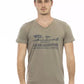 Brown Cotton Men T-Shirt - SEHABRANDS