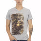 Gray Cotton Men T-Shirt - SEHABRANDS