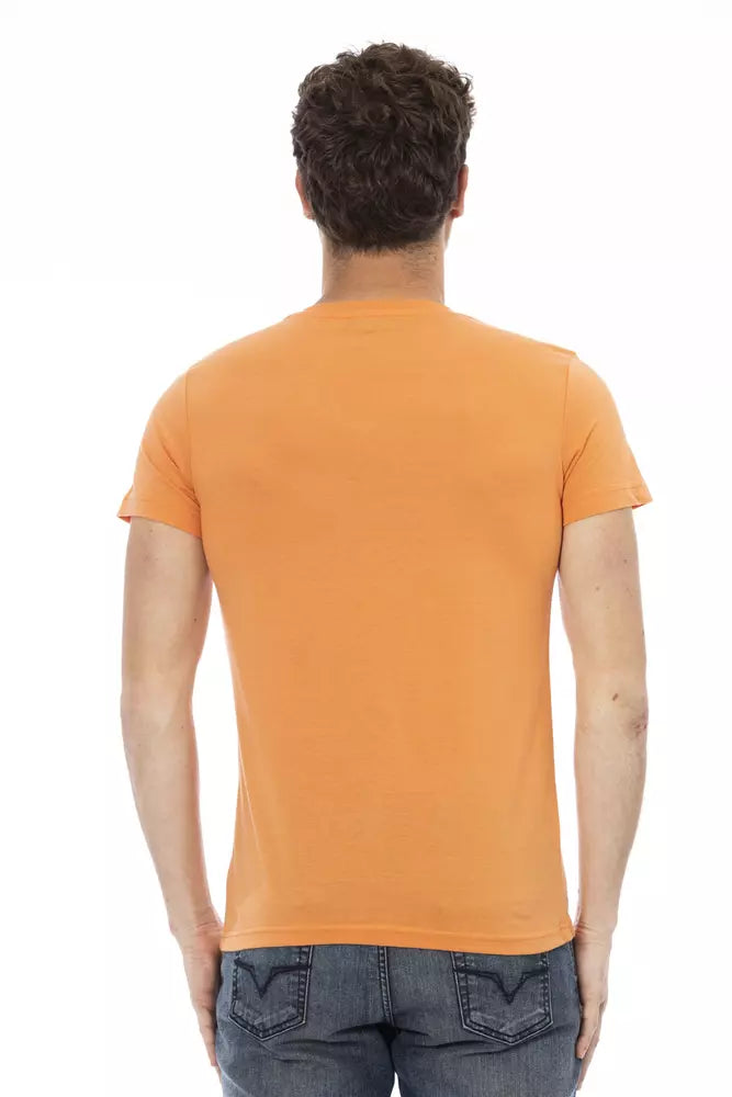 Orange Cotton Men T-Shirt - SEHABRANDS