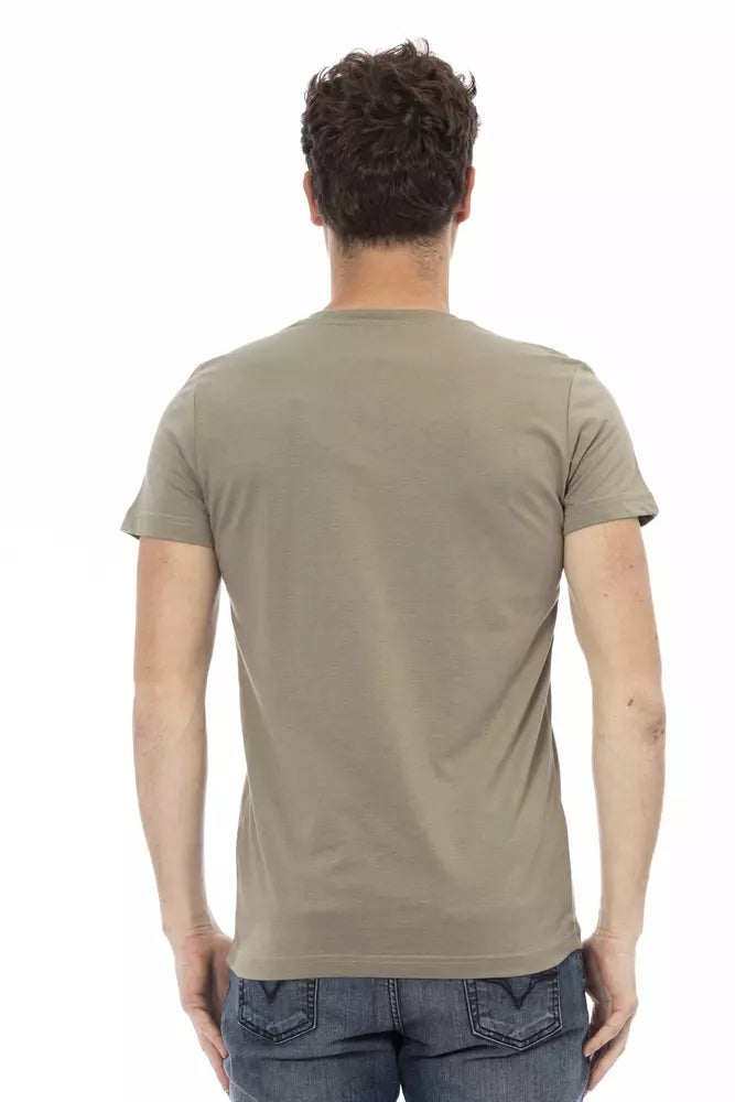 Brown Cotton Men T-Shirt - SEHABRANDS