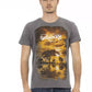 Gray Cotton Men T-Shirt - SEHABRANDS