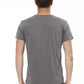 Gray Cotton Men T-Shirt - SEHABRANDS