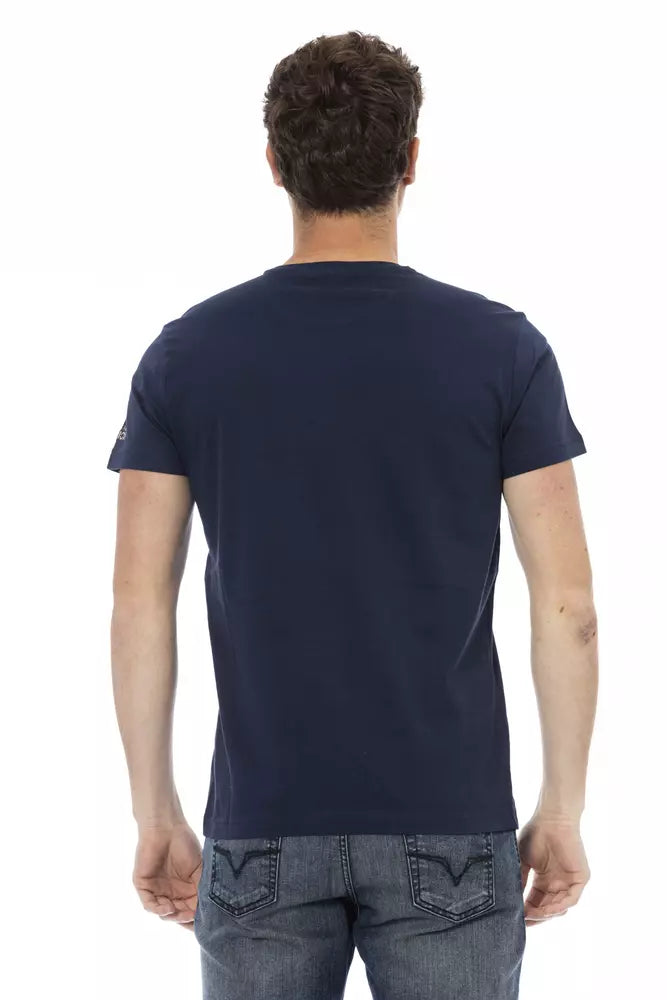 Blue Cotton Men T-Shirt - SEHABRANDS