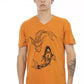 Orange Cotton Men T-Shirt - SEHABRANDS