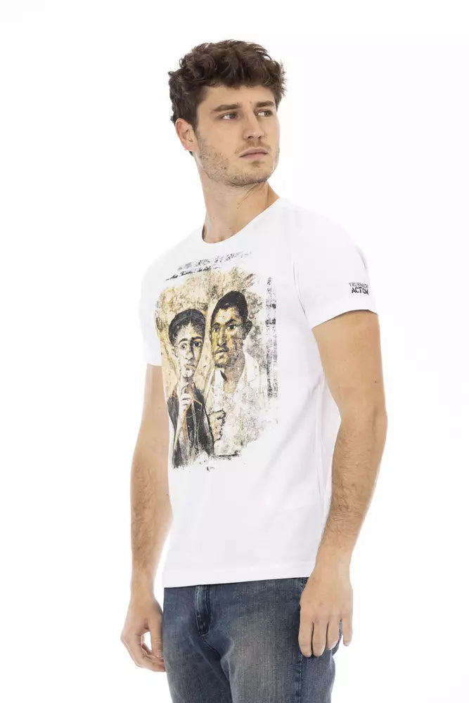 White Cotton Men TShirt - SEHABRANDS