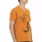 Orange Cotton Men T-Shirt - SEHABRANDS