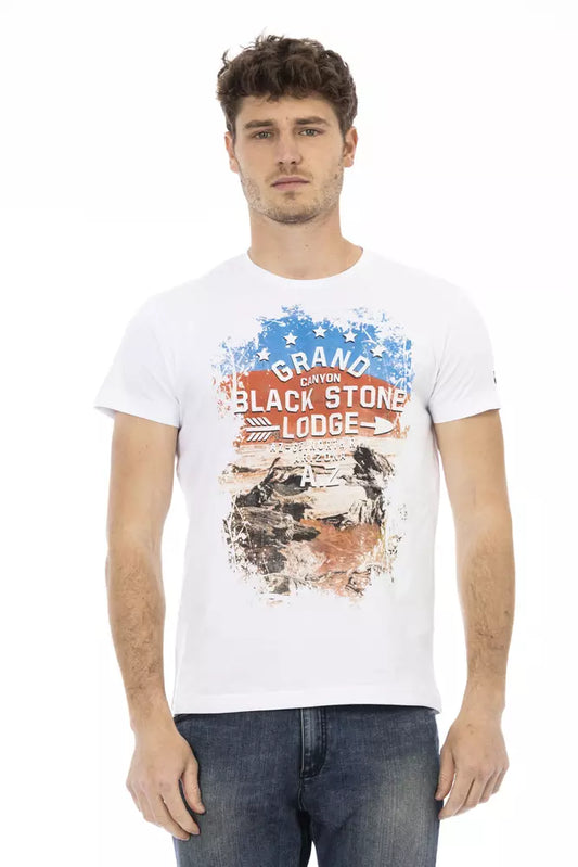 White Cotton Men T-Shirt - SEHABRANDS