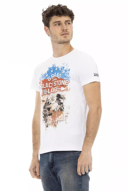 White Cotton Men T-Shirt - SEHABRANDS