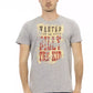 Gray Cotton Men T-Shirt - SEHABRANDS