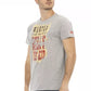 Gray Cotton Men T-Shirt - SEHABRANDS