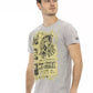 Gray Cotton Men T-Shirt - SEHABRANDS