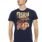 Blue Cotton Men T-Shirt - SEHABRANDS