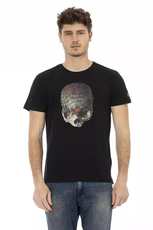 Black Cotton Men T-Shirt - SEHABRANDS