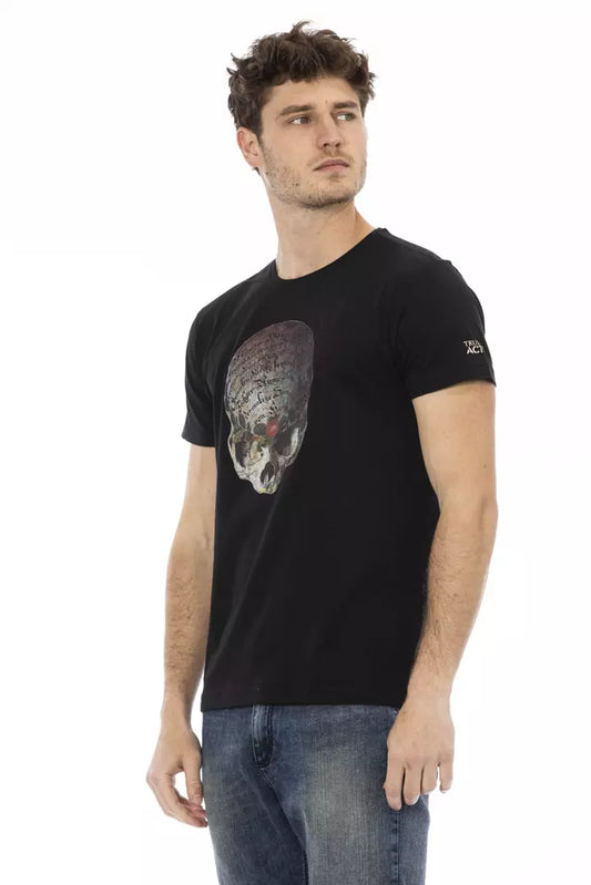 Black Cotton Men T-Shirt - SEHABRANDS