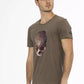 Brown Cotton Men T-Shirt - SEHABRANDS