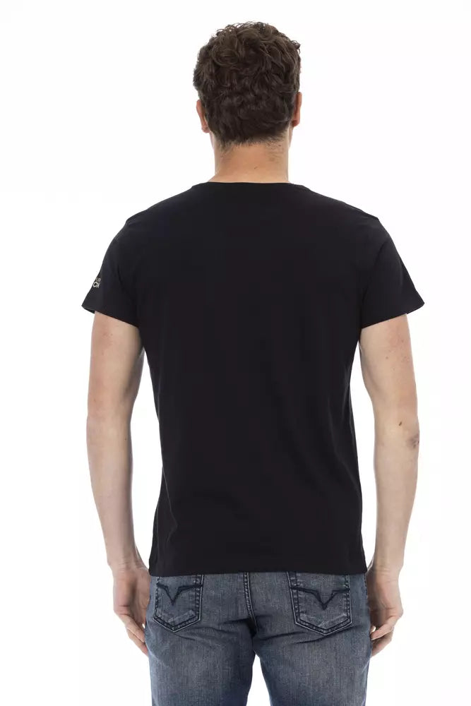 Black Cotton Men T-Shirt - SEHABRANDS