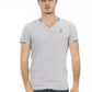 Gray Cotton Men T-Shirt - SEHABRANDS