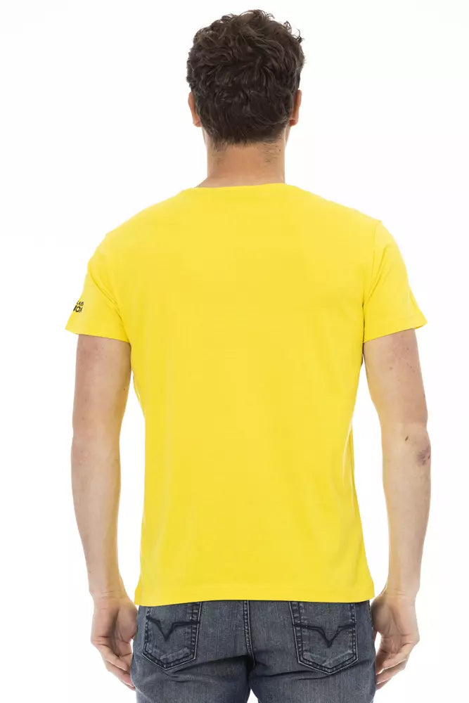 Yellow Cotton Men T-Shirt - SEHABRANDS