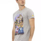 Gray Cotton Men T-Shirt - SEHABRANDS