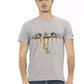 Gray Cotton Men T-Shirt - SEHABRANDS