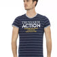 Blue Cotton Men T-Shirt - SEHABRANDS