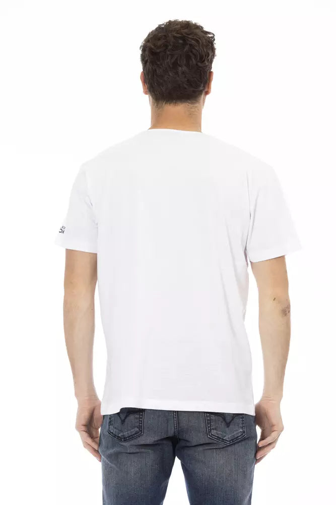 White Cotton Men T-Shirt - SEHABRANDS