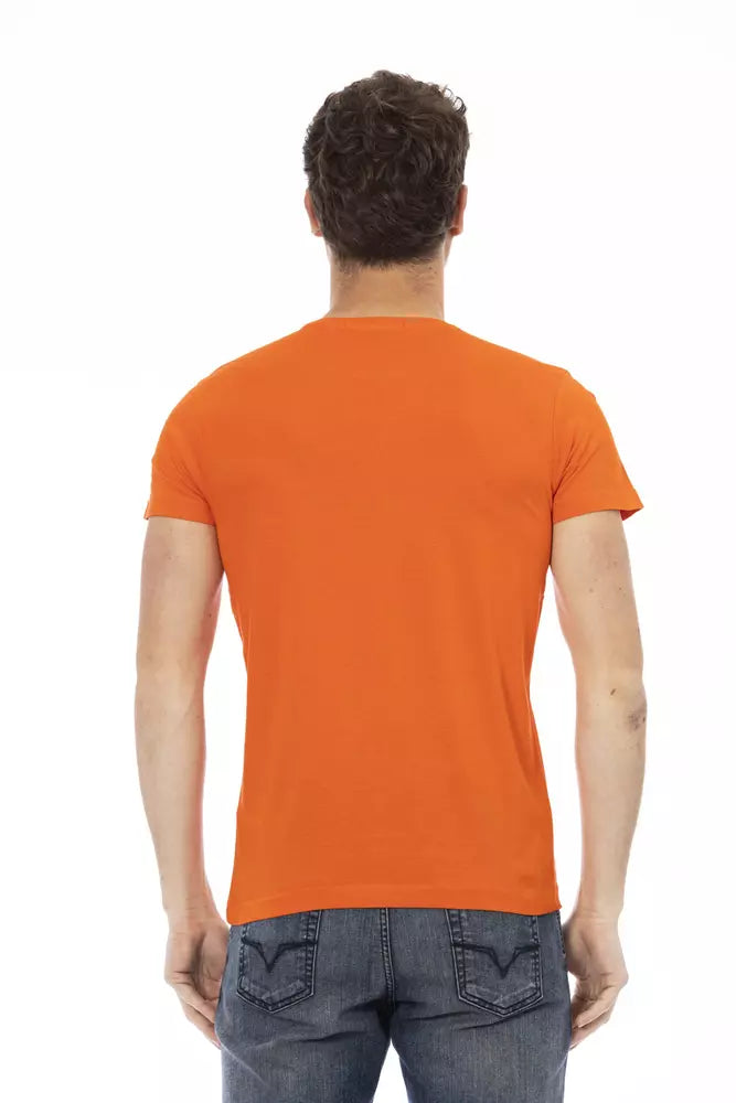 Orange Cotton Men T-Shirt - SEHABRANDS