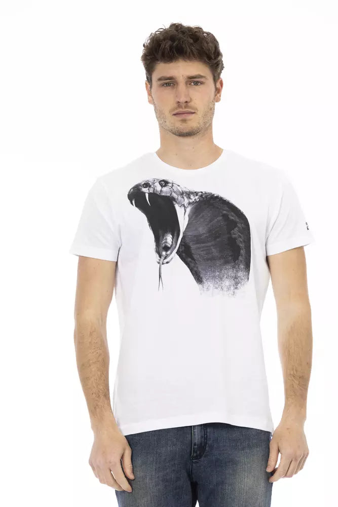 White Cotton Men T-Shirt - SEHABRANDS