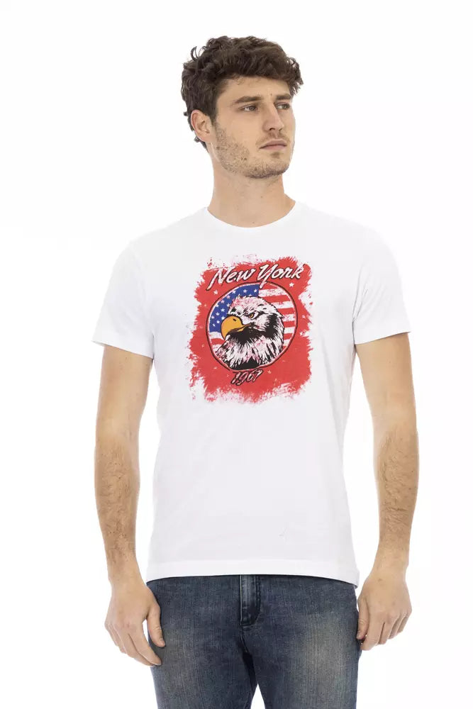 White Cotton Men T-Shirt - SEHABRANDS