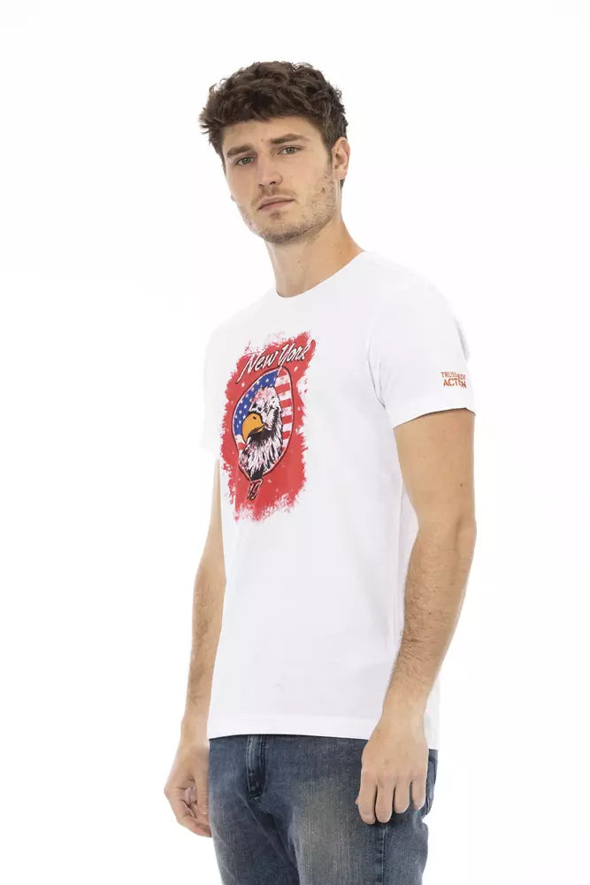 White Cotton Men T-Shirt - SEHABRANDS