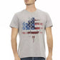 Gray Cotton Men T-Shirt - SEHABRANDS