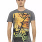 Gray Cotton Men T-Shirt - SEHABRANDS