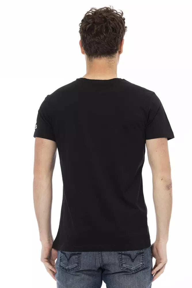 Black Cotton Men's T-Shirt - SEHABRANDS