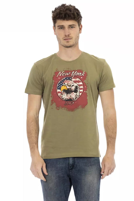 Green Cotton Men T-Shirt - SEHABRANDS