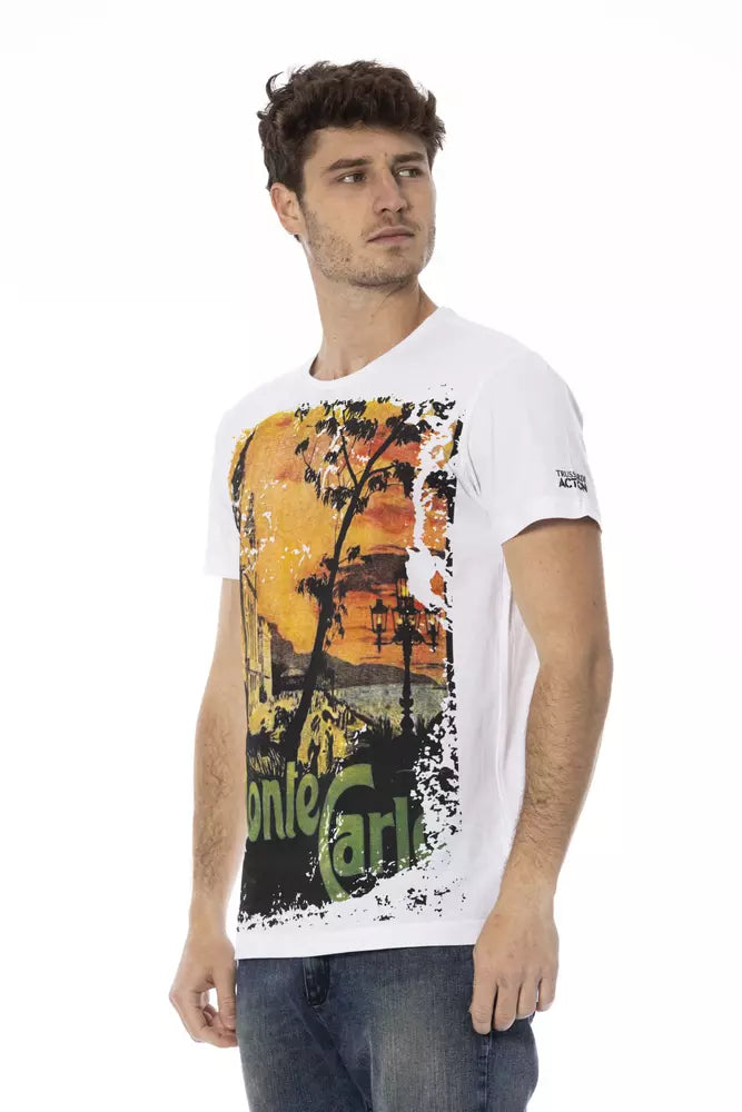 White Cotton Men T-Shirt - SEHABRANDS