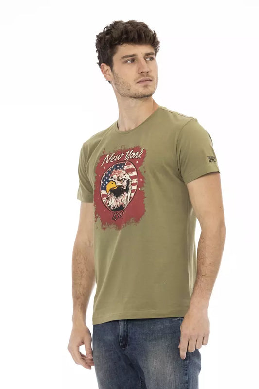 Green Cotton Men T-Shirt - SEHABRANDS