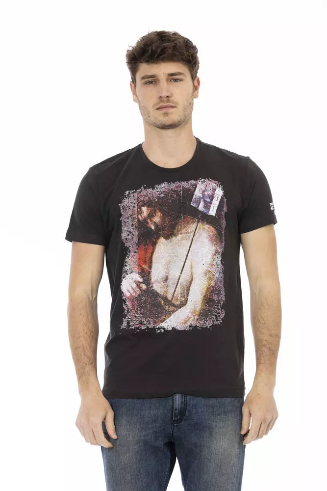 Black Cotton Men T-Shirt - SEHABRANDS