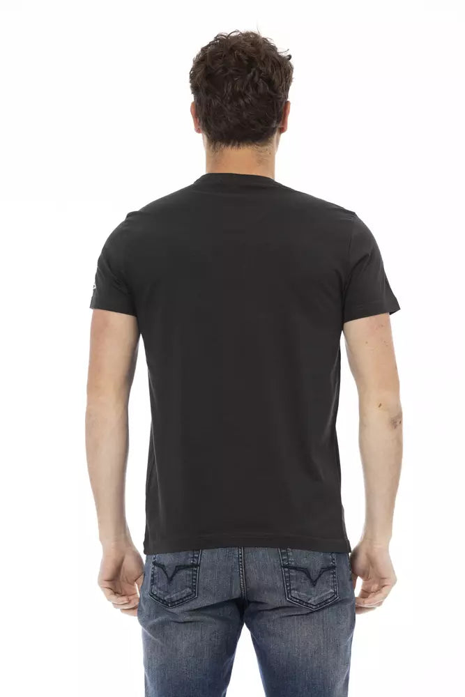 Black Cotton Men T-Shirt - SEHABRANDS