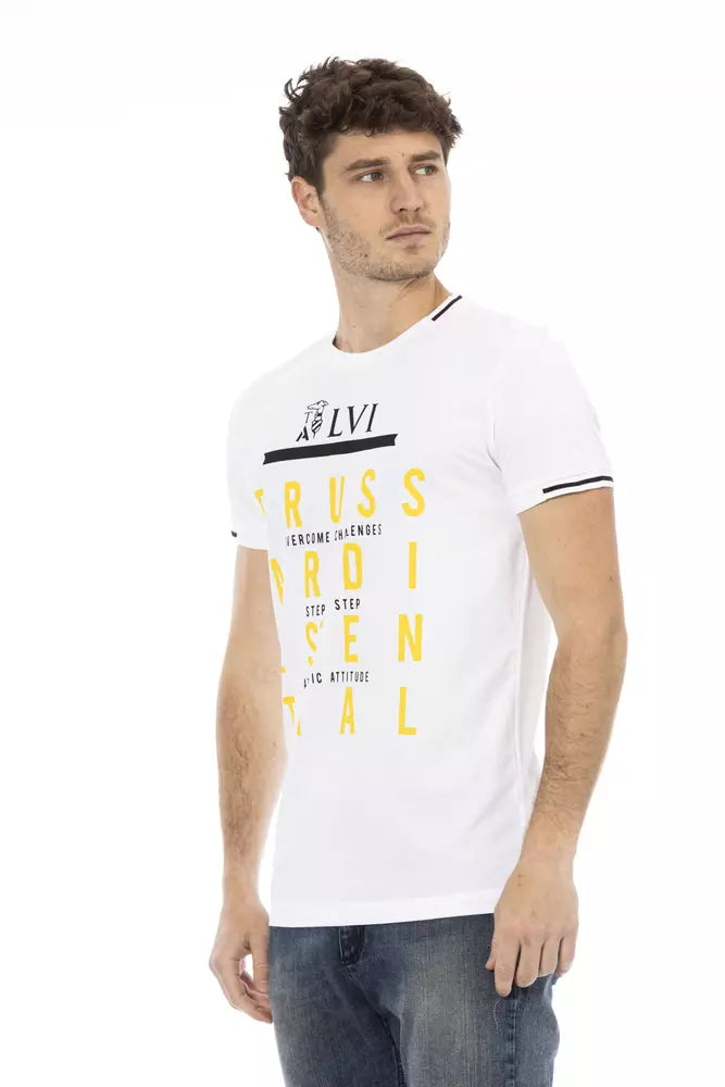 White Cotton Men TShirt - SEHABRANDS