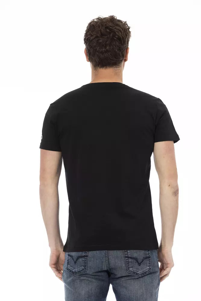 Black Cotton Men T-Shirt - SEHABRANDS