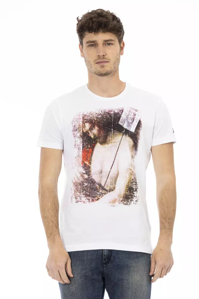 White Cotton Men T-Shirt - SEHABRANDS