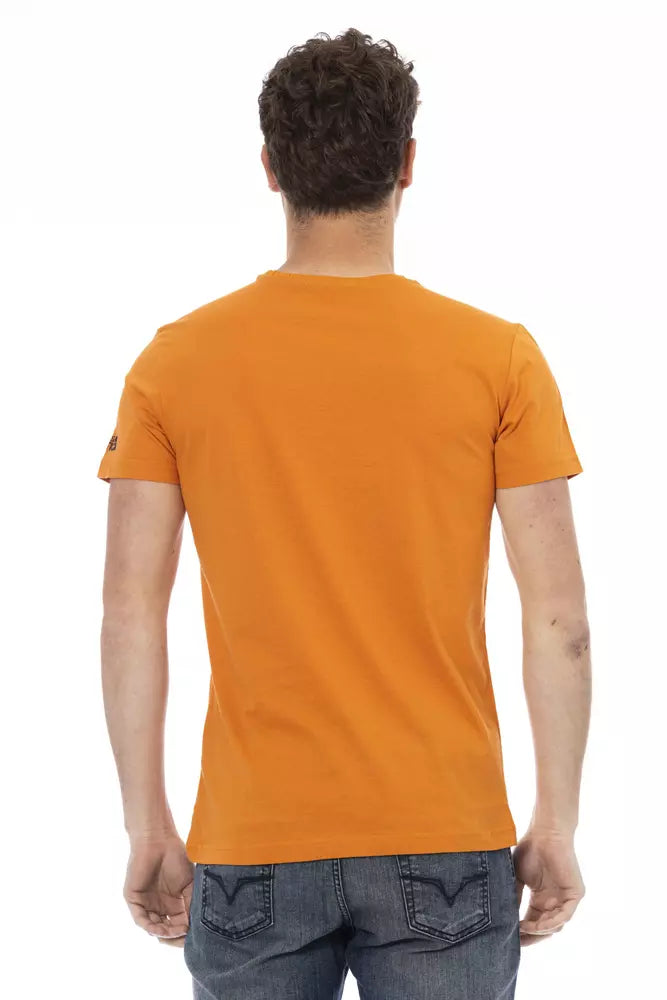 Orange Cotton Men T-Shirt - SEHABRANDS