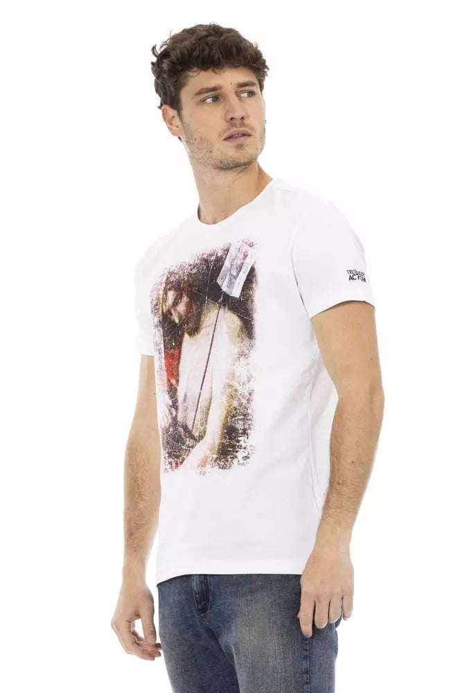 White Cotton Men T-Shirt - SEHABRANDS