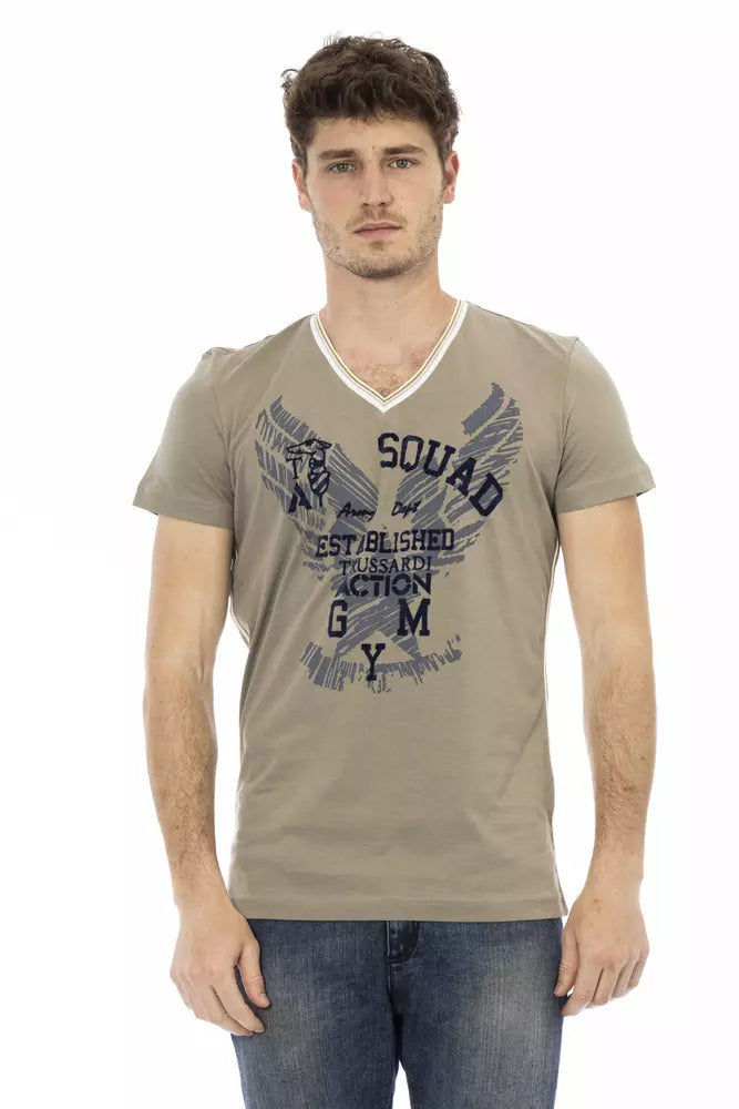 Green Cotton Men T-Shirt - SEHABRANDS