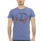 Blue Cotton Men T-Shirt - SEHABRANDS