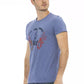 Blue Cotton Men T-Shirt - SEHABRANDS