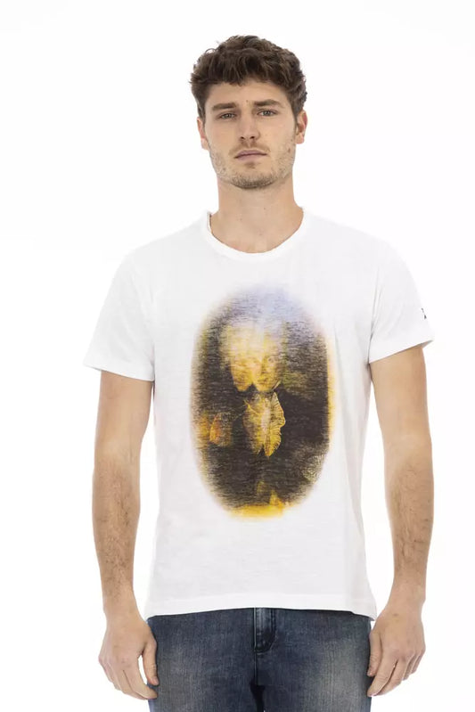 White Cotton Men T-Shirt - SEHABRANDS