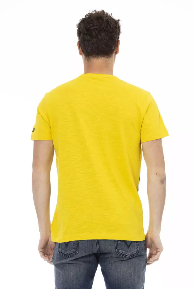 Yellow Cotton Men TShirt - SEHABRANDS