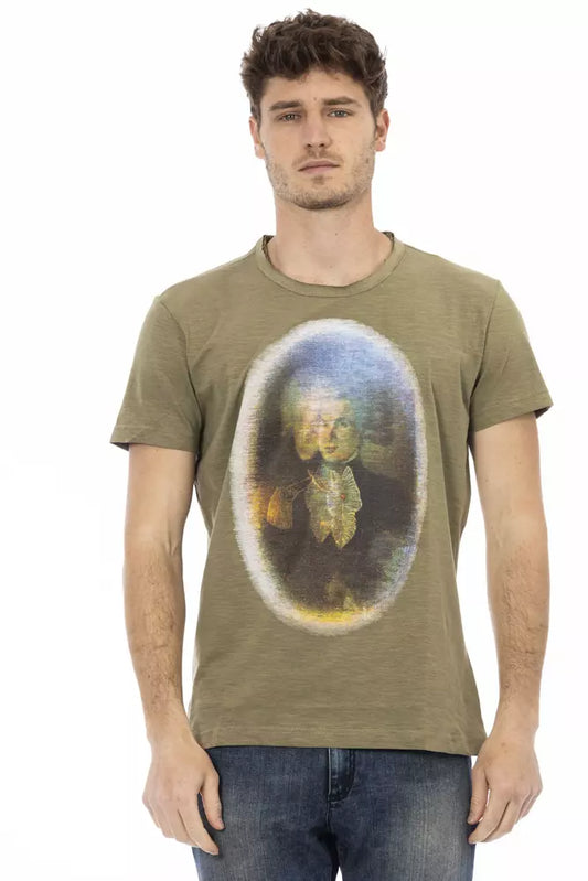 Green Cotton Men T-Shirt - SEHABRANDS